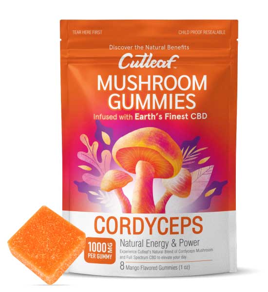  Cordyceps - Cutleaf Mushroom Gummies 