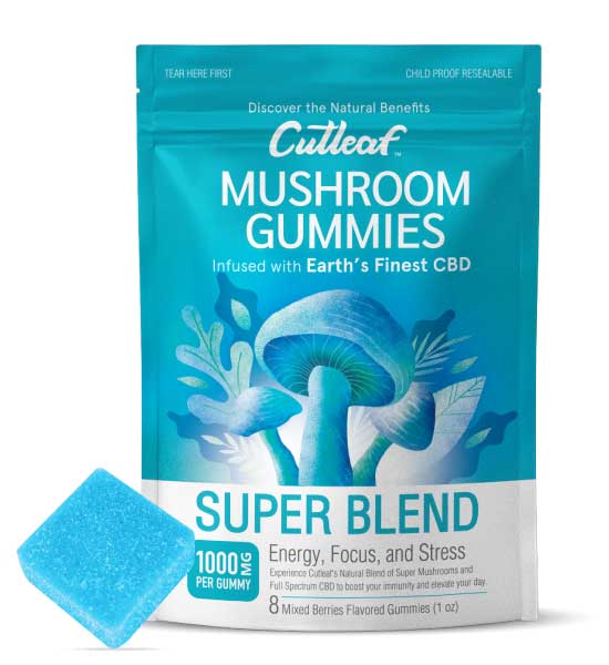  Super Blend - Cutleaf Mushroom Gummies 